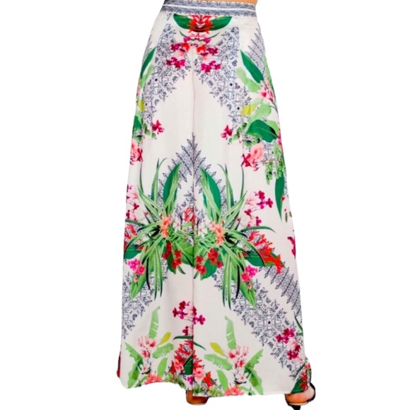 Jealous Tomato Tropical Pallazzo Pants, M - Picture 4 of 10